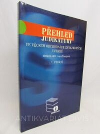 Štenglová, Ivana, Přehled judikatury ve věcech obchodních závazkových vztahů, 2005