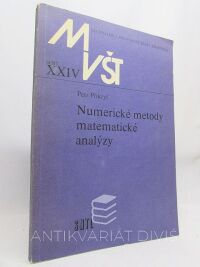 Přikryl, Petr, Numerické metody matematické analýzy, 1985