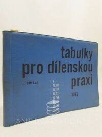 Dolava, Jaroslav, Tabulky pro dílenskou praxi, 1969