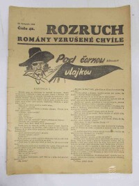 Chambers, R., Rozruch: Romány vzrušené chvíle ročník I., č. 48.: Pod černou vlajkou, 1938