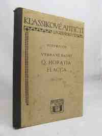 Flacca, Q. Horatia, Vybrané básně Q. Horatia Flacca, 1923