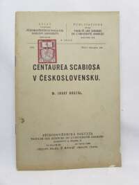 Dostál, Josef, Centaurea Scabiosa v Československu, 1938
