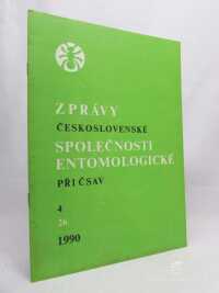 kolektiv, autorů, Zprávy Československé společnosti entomologické 26/4, 1990