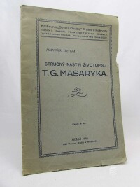 Tretera, František, Stručný nástin životopisu T. G. Masaryka, 1925