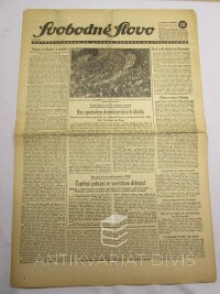 kolektiv, autorů, Svobodné slovo: Ústřední orgán čs. strany národně socialistické ročník I. číslo 49, Hus apoštolem demokratických ideálů, 1945