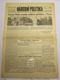 kolektiv, autorů, Národní politika ročník LXIII. číslo 111, Rudá armáda v Praze, 1945