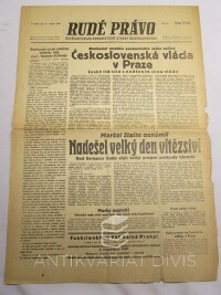 kolektiv, autorů, Národní politika ročník LXIII. číslo 112, Vítězná Rudá armáda nadšeně přivítána v Praze, 1945
