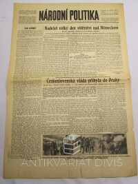 kolektiv, autorů, Lidová demokracie: Orgán československé strany lidové ročník I. číslo 34, Americké letectvo zničí japonský průmysl, 1945