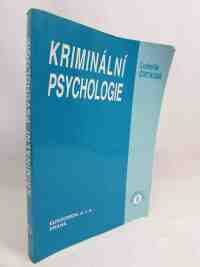 Čírtková, Ludmila, Kriminální psychologie, 1998