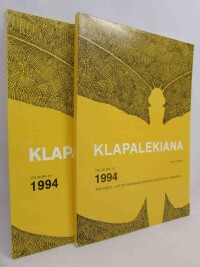 kolektiv, autorů, Klapalekiana 1994 No. 1-4, 1994