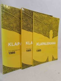 kolektiv, autorů, Klapalekiana 1995 No. 1-4, Supplementum, 1995