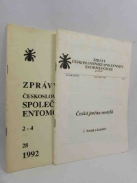 kolektiv, autorů, Zprávy Československé společnosti entomologické při ČSAV 1992, No. 1-4, 1992