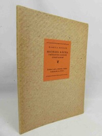 Resler, Kamill, Michael Kácha, průkopník krásné české knihy, 1941