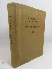 Bolek, Alfréd, Části strojů II: Převody a převodová ústrojí, 1963