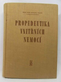 Prusík, Bohumil, Propedeutika vnitřních nemocí, 1958