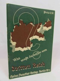 Roepke, Alfred, Was mußt du wissen vom dritten Reich: Nationalsozialistische "Geschichtstabelle für Lehrzwecke" in Frage und Antwort (D.R.G.M.), 0