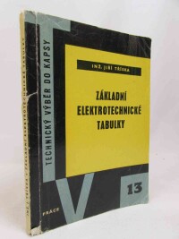 Tříska, Jiří, Základní elektrotechnické tabulky, 1959