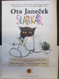 Janeček, Ota, Ota Janeček - Slabikář, Okresní knihovna a Orlická galerie v Rychnově nad Kněžnou, Pedagogické muzeum J. A. Komenského a SPN v Praze - Kresby k novému Slabikáři, Živé abecedě a četbě, knižní ilustrace, Síň Františka Kupky - Zámecký letohrádek v Opočně 11., 1977