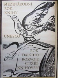 anonym, , Mezinárodní rok knihy - Unesco - rok dalšího rozvoje služeb knihoven, 0