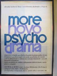 Autor-neurčen, , Morenovo psychodrama - Obvodní kulturní dům a socialistická akademie v Praze 6, nápravná technika psychických potíží každodenního života skupinová psychoterapie a trénink mezilidských vztahů cesta k sebepoznání a získání nové životní zkušenosti v nových f, 0