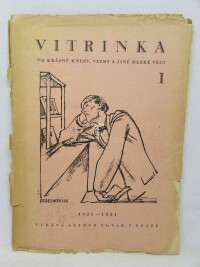 kolektiv, autorů, Vitrinka - na krásné knihy, vazby a jiné hezké věci ročník I 1923-1924, čísla 1, 2, 3, 4, 1923