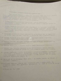 Studenti, pražských vysokých škol, Prohlášení studentů pražských vysokých škol, 1989
