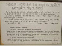 Studenti, PF UK, Možnosti odvolání poslanců nejvyšších zastupitelských sborů, 1989