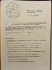 Hnutí, za občasnkou svobodu, František Stárek - nezávislý kandidát pro volby do Sněmovny lidu, volební kraj Východočeský, 1989
