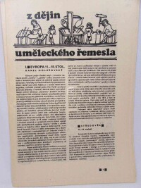 kolektiv, autorů, Z dějin uměleckého řemesla 1, 2, 1981