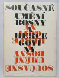 kolektiv, autorů, Současné umění Bosny a Hercegoviny, 1971