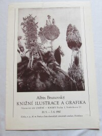 Brunovský, Albín, Knižní ilustrace a grafika, Výstavní síň Umění - Knihy Praha 1, 1980