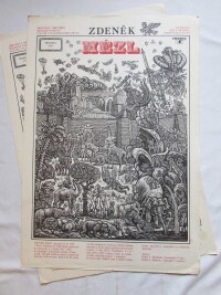 Mézl, Zdeněk, Dřevoryt, dřevořez, škrabací karton, koláže z vlastních dřevorytů - Ilustrace, užitá grafika, nedělní malování, 1978