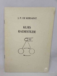 Kersaint, J. P. de, Kurs radiestezie, 1888