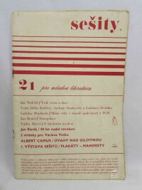 kolektiv, autorů, Sešity pro mladou literaturu 21, 1968