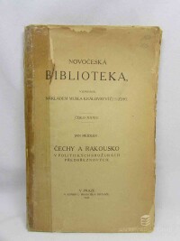 Heidler, Jan, Čechy a Rakousko v politických brožurách předbřeznových, 1920