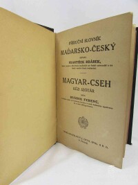 Brábek, František, Příruční slovník Maďarsko-Český, Magyar-Cseh kézi szótár, 1910
