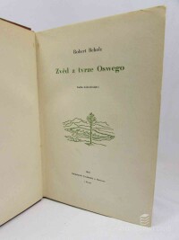 Beholz, Robert, Zvěd z tvrze Oswego, 1938