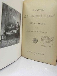Marvel, Ik, Mládenecká snění aneb Kniha srdce, 1905