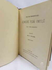 Shakespeare, William, Komédie plná omylů, 1926