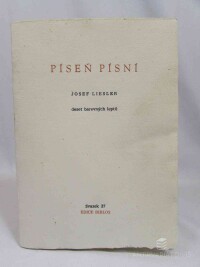 Liesler, Josef, Píseň písní: Deset barevných leptů, 1996