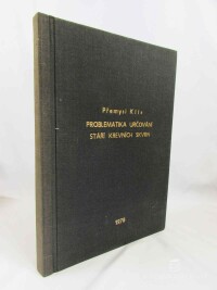 Klír, Přemysl, Problematika určování stáří krevních skvrn, 1978