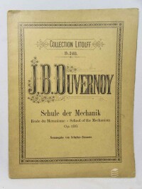 Duvernoy, Jean-Baptiste, Studienmerke für Pianoforte, 0