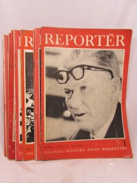 kolektiv, autorů, Reportér, Týdeník pro politiku, kulturu a sport, ročník IV 1969 č. 1, 2, 4, 5, 7, 9-16, 38, 1969