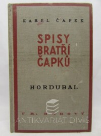 Čapek, Karel, Hordubal, 1933