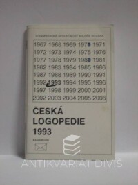 kolektiv, autorů, Česká logopedie 1993, 1994