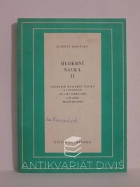 Dolinský, Antonín, Hudební nauka II, 1989