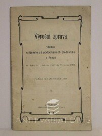 kolektiv, autorů, Výroční zpráva spolku vzájemně se podporujících sladovníků v Praze za dobu od 1. března 1902 do 28. února 1903 (podaná dne 29. března 1903), 1902