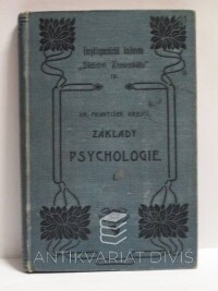 Krejčí, František, Základy psychologie I., 1902
