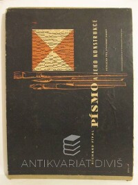 Pípal, Richard, Písmo a jeho konstrukce - Příručka pro stavební obory, 1956