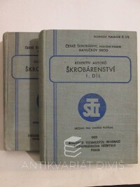 kolektiv, autorů, Škrobárenství I-II, 1963